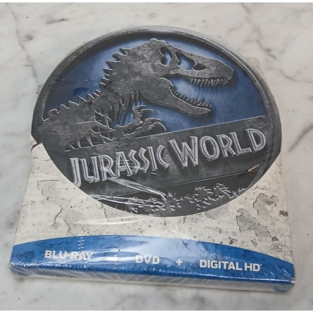 Jurassic World in Collectible Tin (Blu-ray, DVD, Walmart )